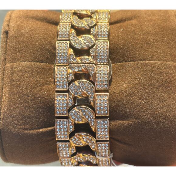 Michael Kors Watch MK5900 Oversized Rose Gold Pave Face and Band New NWT $550 - Picture 5 of 11